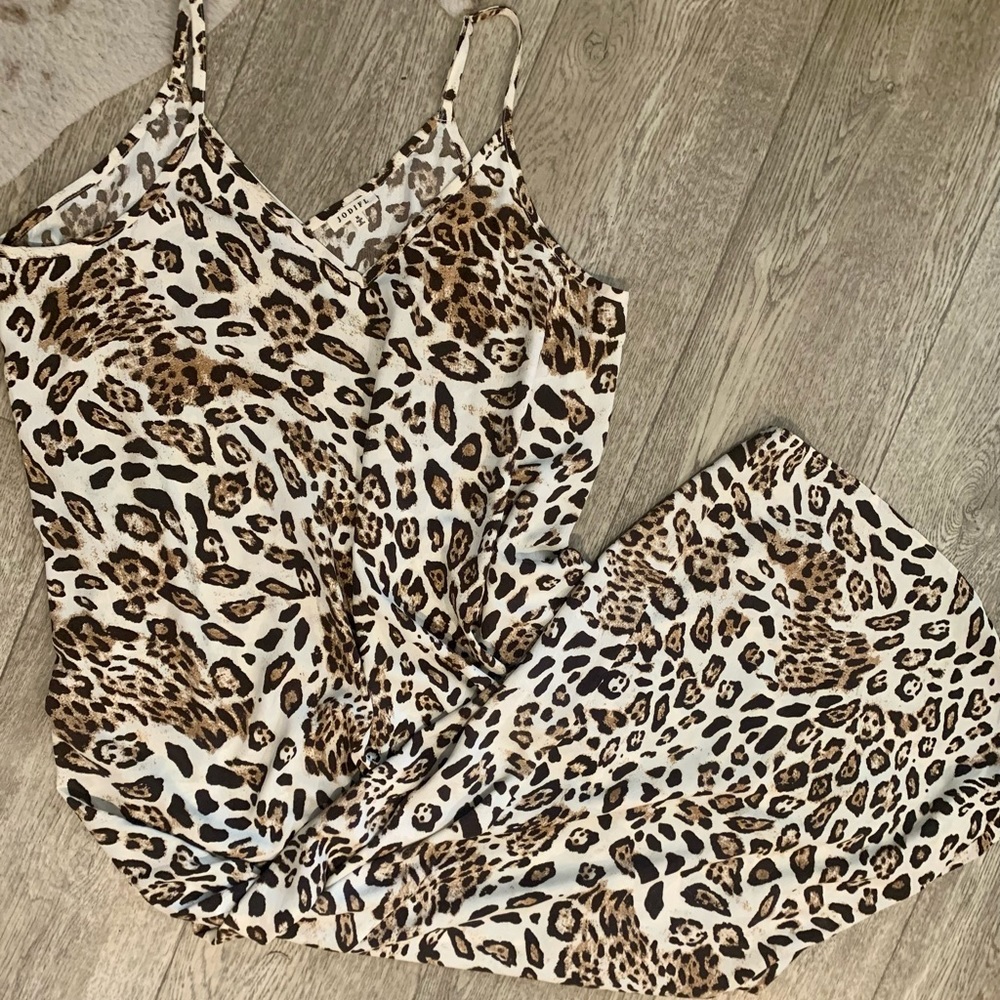 NWOT Jodifil leopard maxi dress 🐆🖤